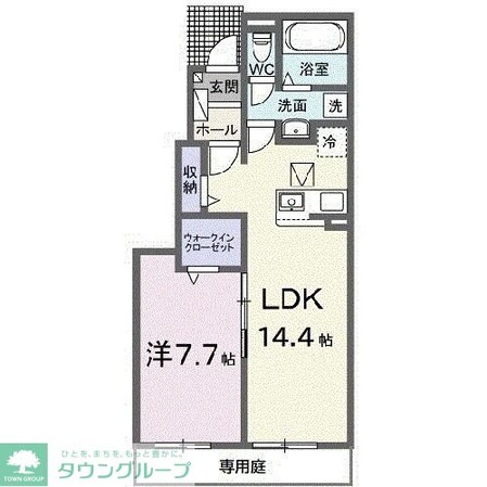 クレイドル下斎田Cの物件間取画像